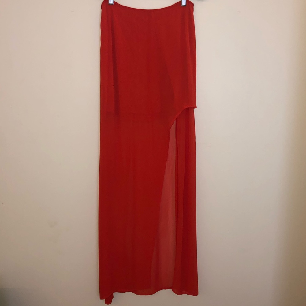 NWT Chan Luu slit leg maxi skirt